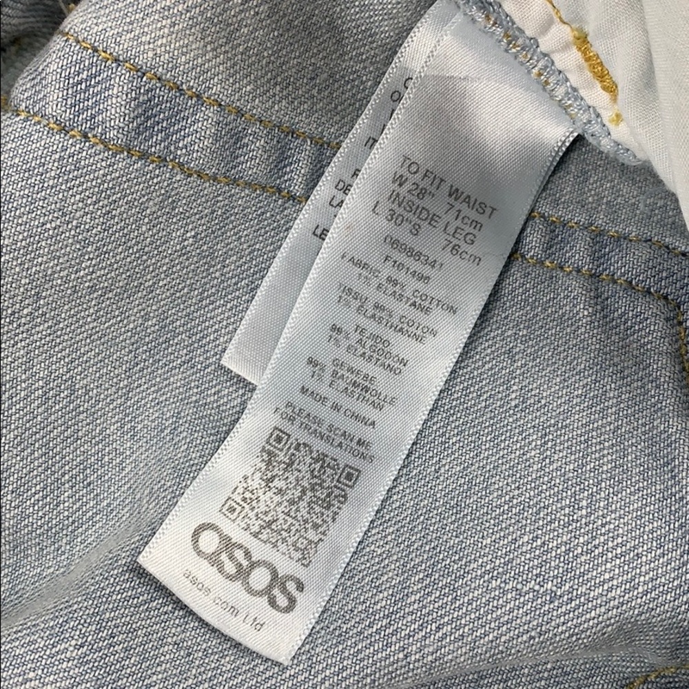 ASOS Destroyed Skinny Distressed Ripped Jeans - Picture 8 of 8